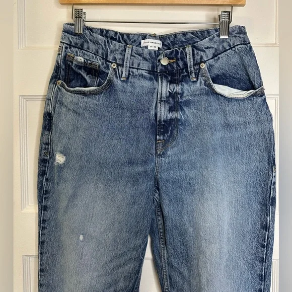 Good American Good '90s Icon Jean in Indigo065 - Picture 11 of 17